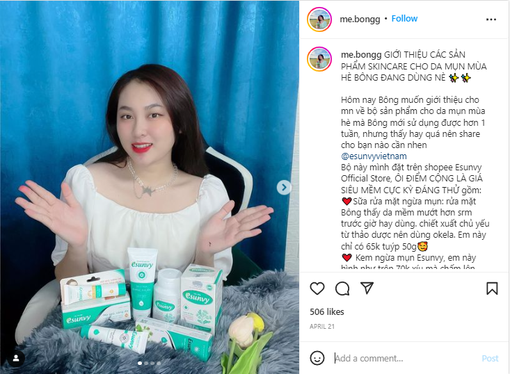 Trọn bộ chăm da mụn từ Nàng thơ đa tài - Nguyễn Trần Mỹ Hoa